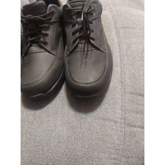 Dunham Men's Midland Non-slip Lace Up Oxford Work Sneakers Black Size 16 Leather - Picture 3 of 10